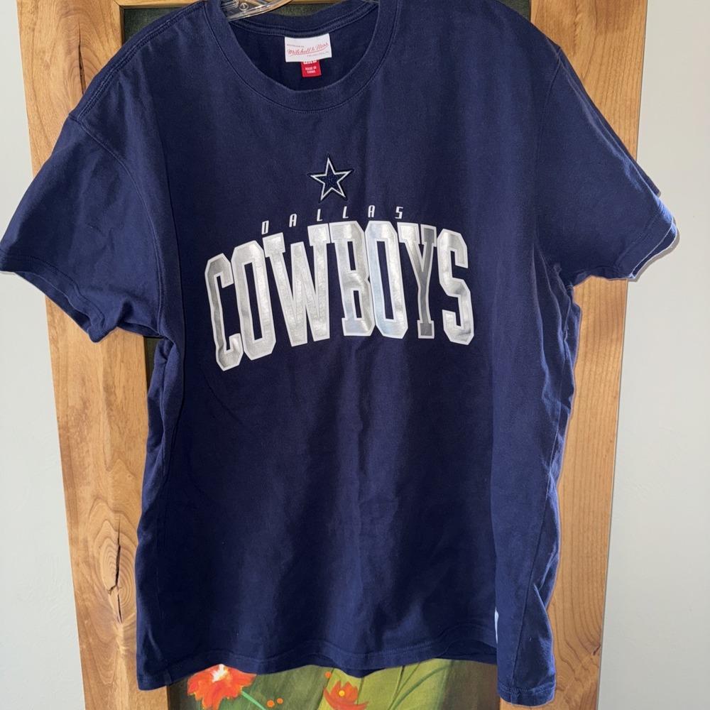 Mitchell & Ness Dallas Cowboys NFL Men's Arch T-Shirt Stitched Logo 2XL